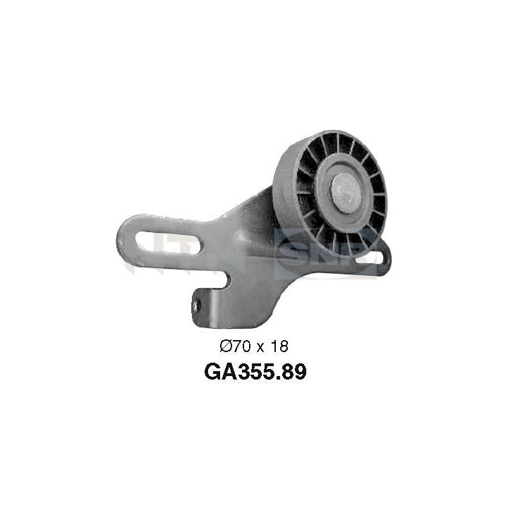 įtempiklio skriemulys, V formos rumbuotas diržas SNR GA355.89
