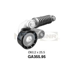 įtempiklio skriemulys, V formos rumbuotas diržas SNR GA355.95