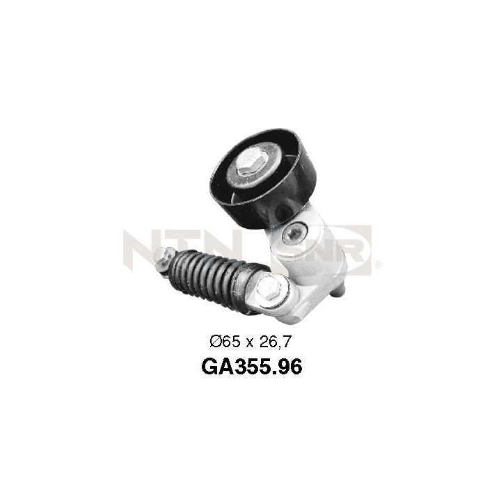 įtempiklio skriemulys, V formos rumbuotas diržas SNR GA355.96