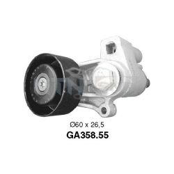 įtempiklio skriemulys, V formos rumbuotas diržas SNR GA358.55