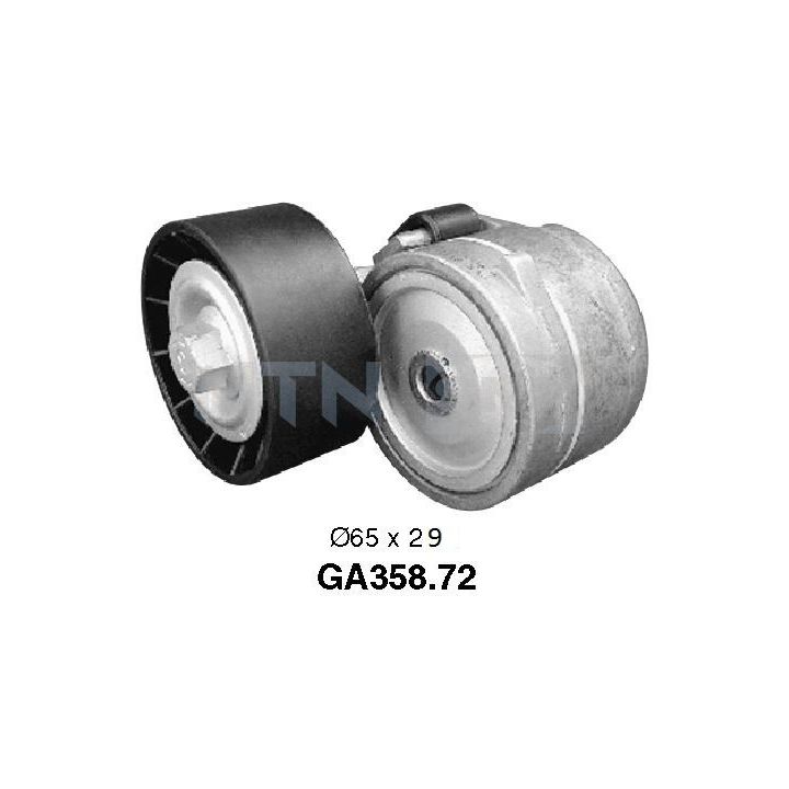 įtempiklio skriemulys, V formos rumbuotas diržas SNR GA358.72
