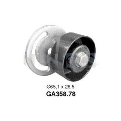 įtempiklio skriemulys, V formos rumbuotas diržas SNR GA358.78