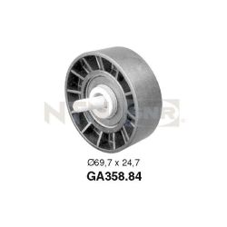 įtempiklio skriemulys, V formos rumbuotas diržas SNR GA358.84