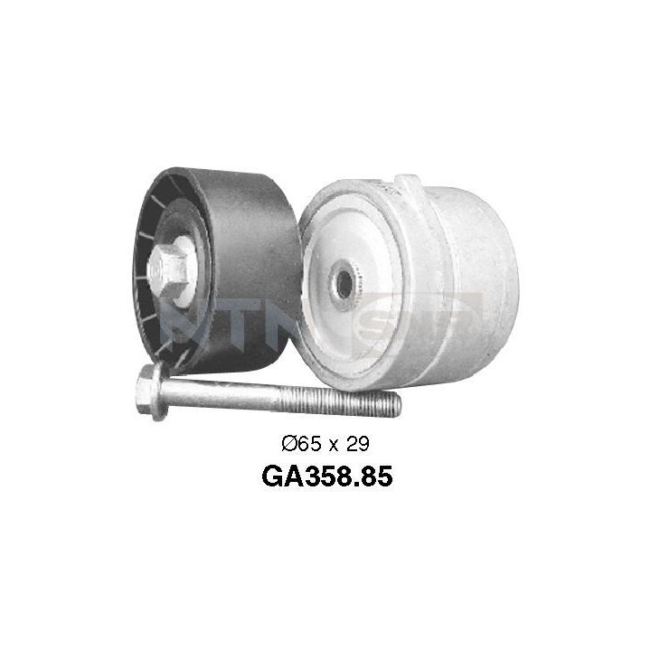 įtempiklio skriemulys, V formos rumbuotas diržas SNR GA358.85