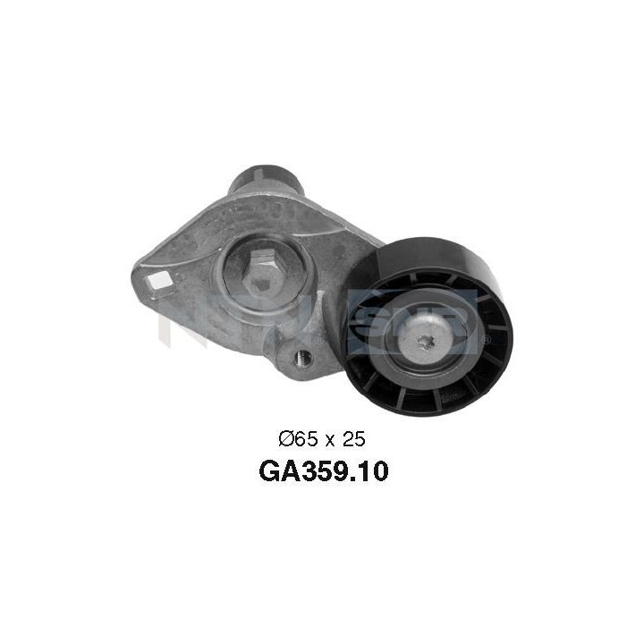 įtempiklio skriemulys, V formos rumbuotas diržas SNR GA359.10