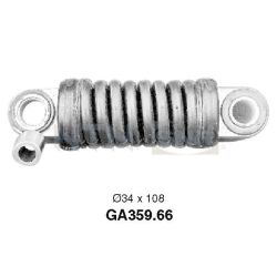 įtempiklio skriemulys, V formos rumbuotas diržas SNR GA359.66