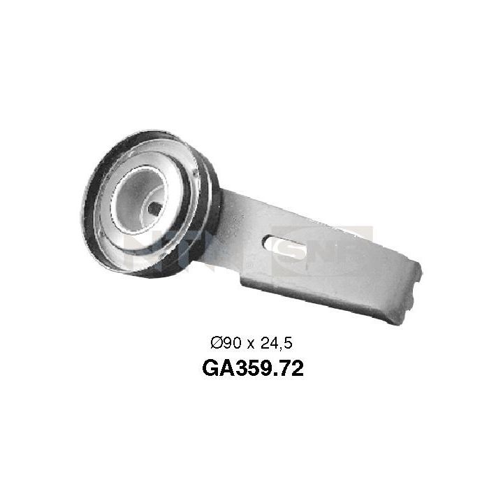 įtempiklio skriemulys, V formos rumbuotas diržas SNR GA359.72