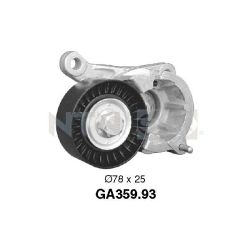 įtempiklio skriemulys, V formos rumbuotas diržas SNR GA359.93