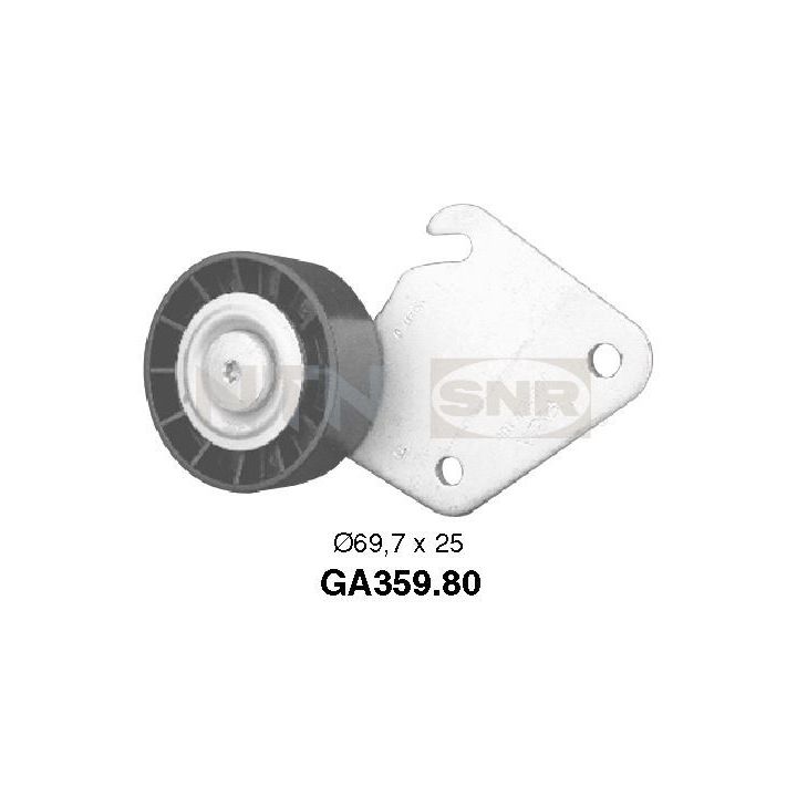 Kreipiantysis skriemulys, V formos rumbuotas diržas SNR GA359.80