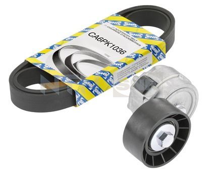 V formos rumbuotas diržas, komplektas SNR KA858.00