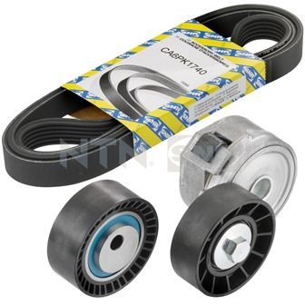 V formos rumbuotas diržas, komplektas SNR KA866.07