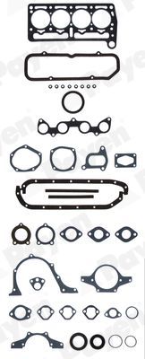 Visas tarpiklių komplektas, variklis PAYEN GP011