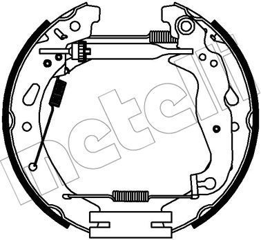 Stabdžių trinkelių komplektas METELLI 51-0344