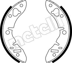 Stabdžių trinkelių komplektas METELLI 53-0003
