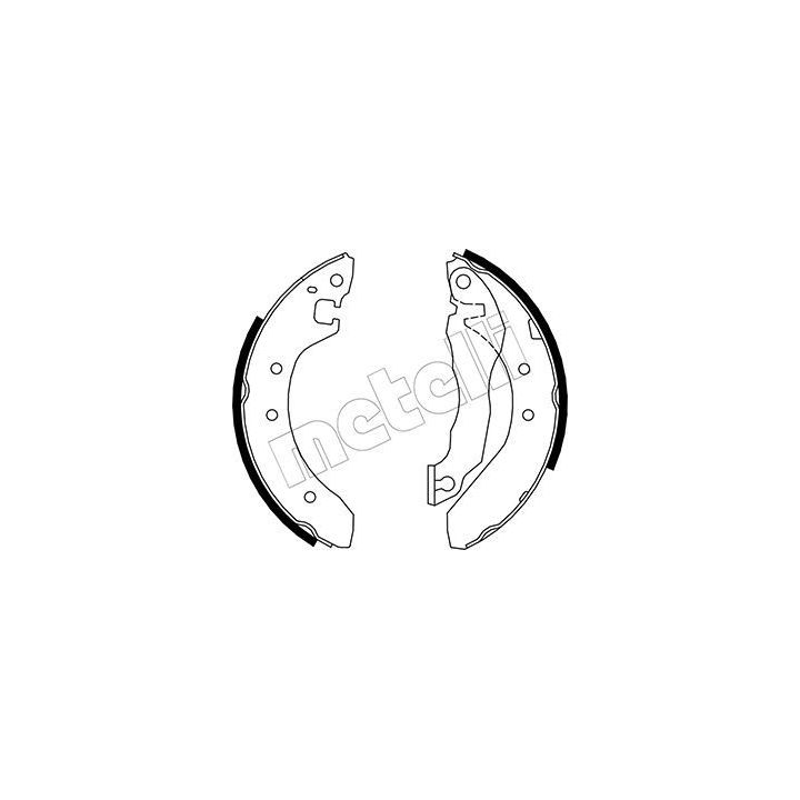 Stabdžių trinkelių komplektas METELLI 53-0005