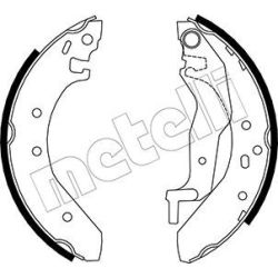 Stabdžių trinkelių komplektas METELLI 53-0006