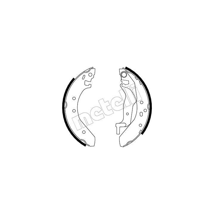 Stabdžių trinkelių komplektas METELLI 53-0006