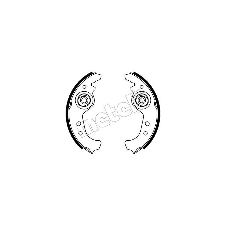 Stabdžių trinkelių komplektas METELLI 53-0063