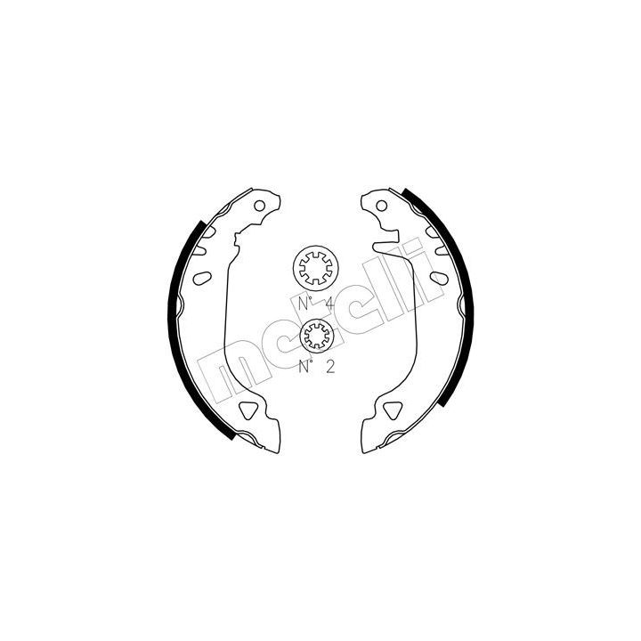 Stabdžių trinkelių komplektas METELLI 53-0066J