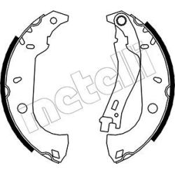 Stabdžių trinkelių komplektas METELLI 53-0067