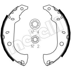 Stabdžių trinkelių komplektas METELLI 53-0067J