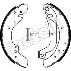 Stabdžių trinkelių komplektas METELLI 53-0071