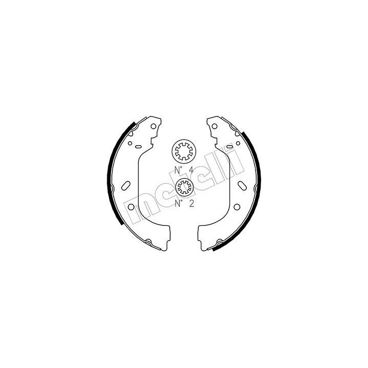 Stabdžių trinkelių komplektas METELLI 53-0074