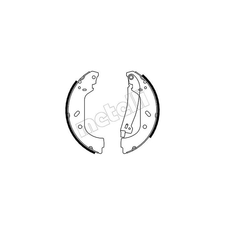 Stabdžių trinkelių komplektas METELLI 53-0074Y