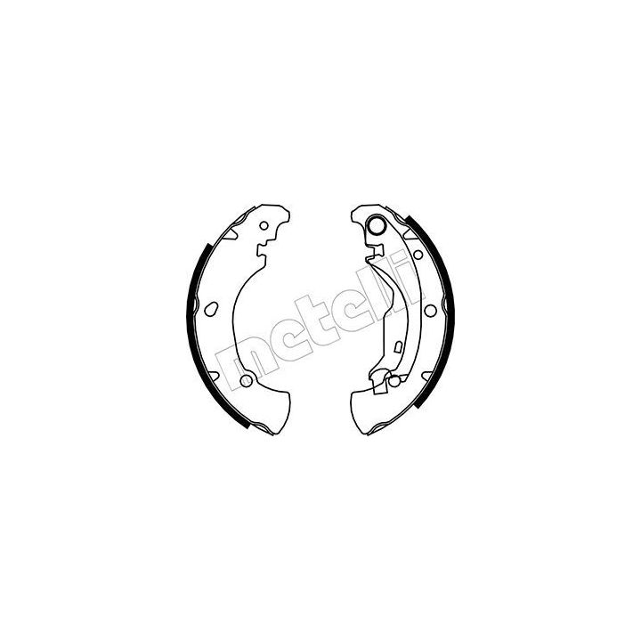 Stabdžių trinkelių komplektas METELLI 53-0076