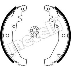 Stabdžių trinkelių komplektas METELLI 53-0078