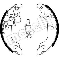 Stabdžių trinkelių komplektas METELLI 53-0079