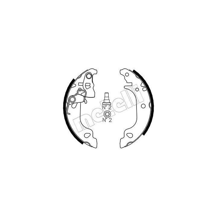 Stabdžių trinkelių komplektas METELLI 53-0079