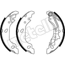 Stabdžių trinkelių komplektas METELLI 53-0080Y