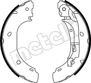 Stabdžių trinkelių komplektas METELLI 53-0082