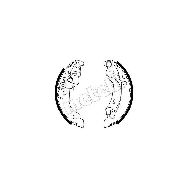 Stabdžių trinkelių komplektas METELLI 53-0083