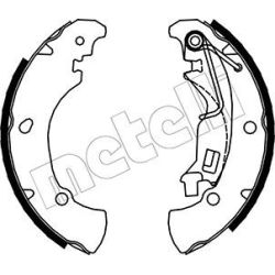 Stabdžių trinkelių komplektas METELLI 53-0084