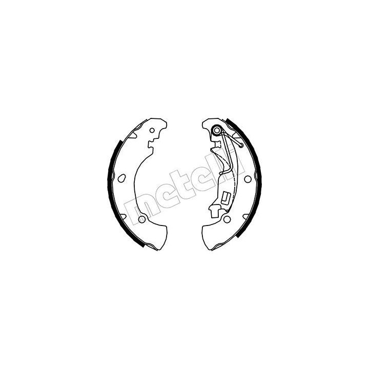 Stabdžių trinkelių komplektas METELLI 53-0084