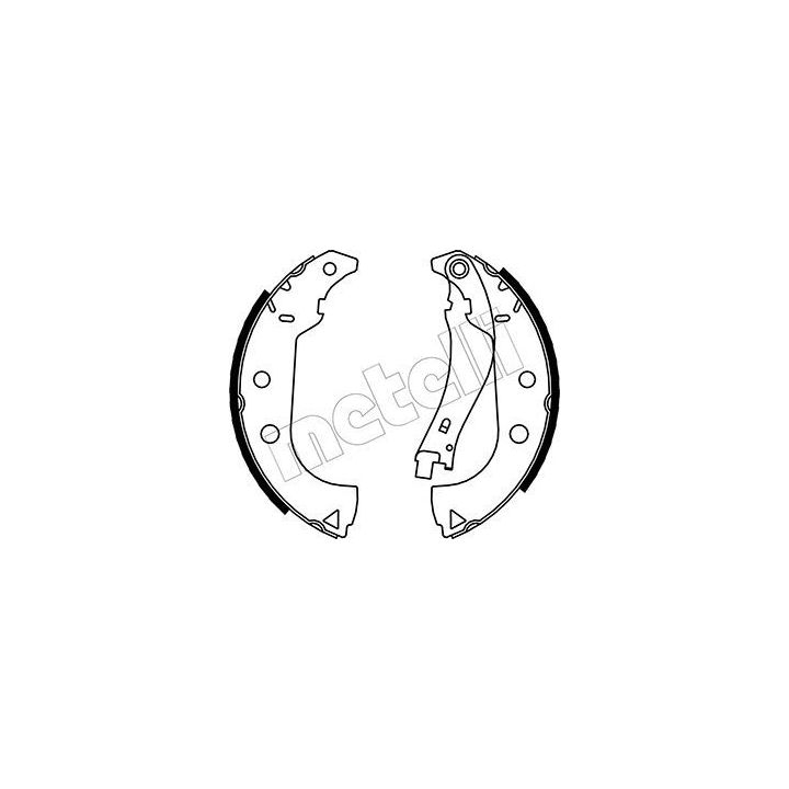 Stabdžių trinkelių komplektas METELLI 53-0087