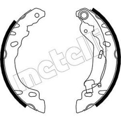 Stabdžių trinkelių komplektas METELLI 53-0090