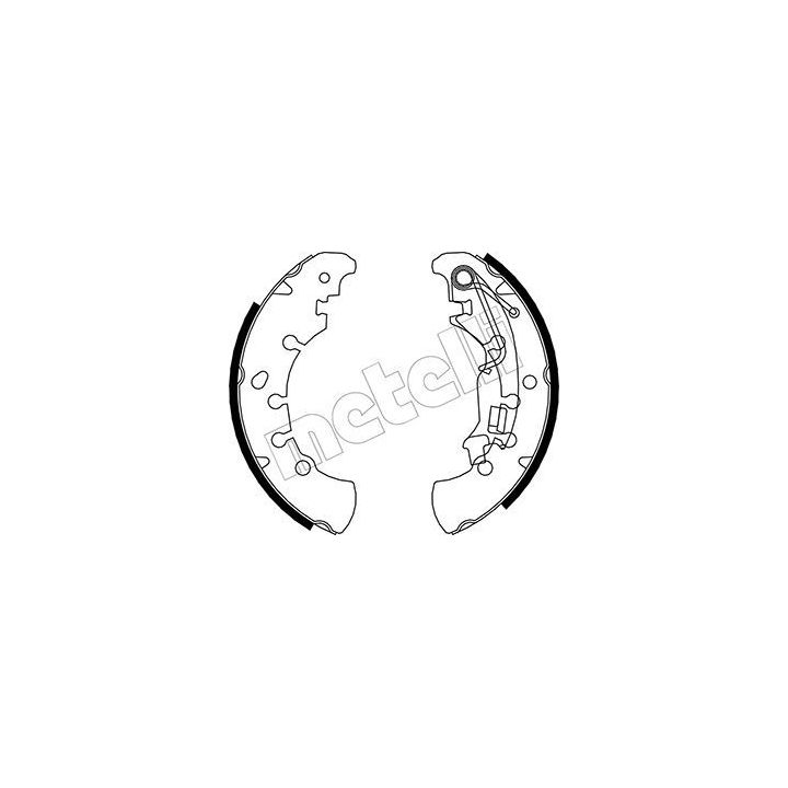 Stabdžių trinkelių komplektas METELLI 53-0091