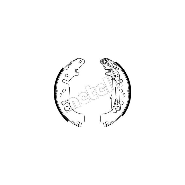 Stabdžių trinkelių komplektas METELLI 53-0093