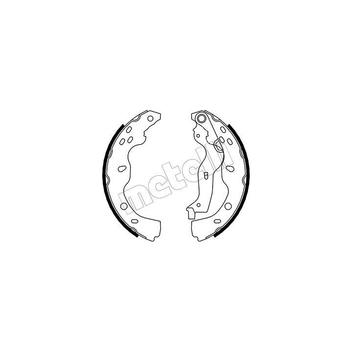 Stabdžių trinkelių komplektas METELLI 53-0096