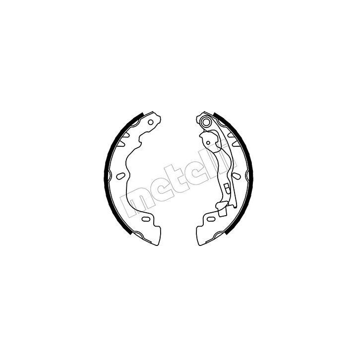Stabdžių trinkelių komplektas METELLI 53-0098