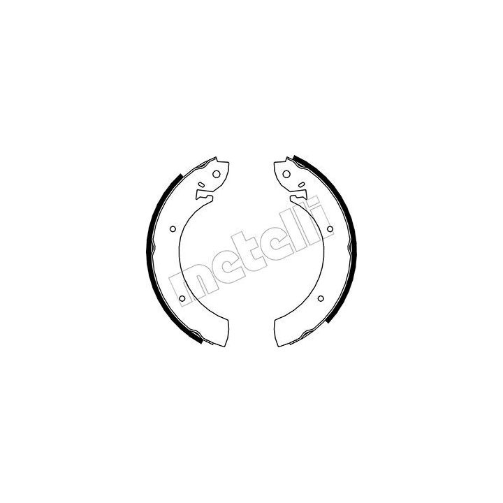 Stabdžių trinkelių komplektas METELLI 53-0100