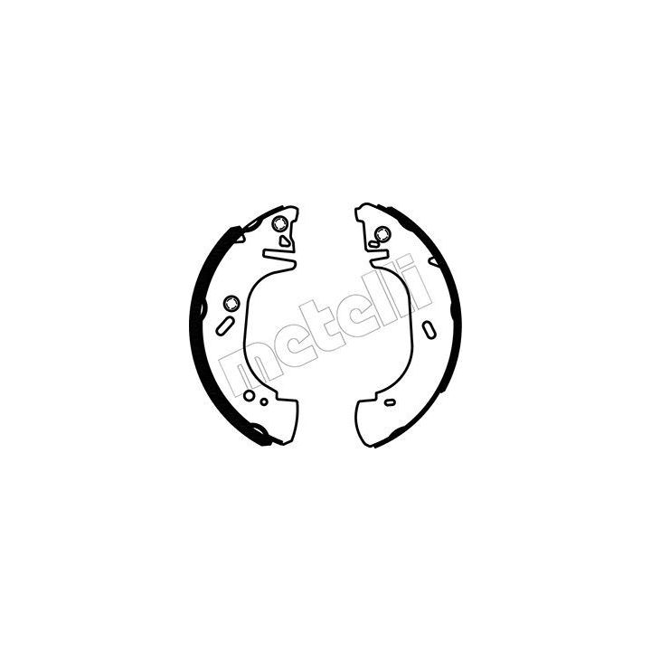 Stabdžių trinkelių komplektas METELLI 53-0123