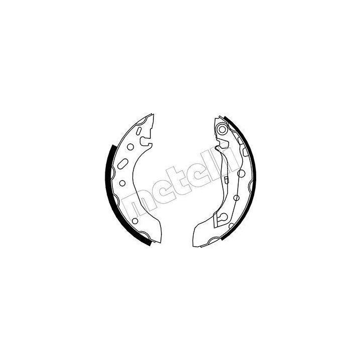 Stabdžių trinkelių komplektas METELLI 53-0128