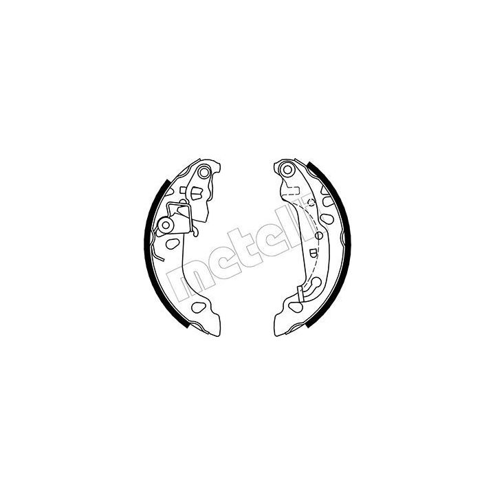 Stabdžių trinkelių komplektas METELLI 53-0137