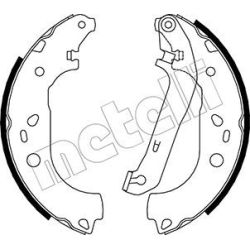 Stabdžių trinkelių komplektas METELLI 53-0142