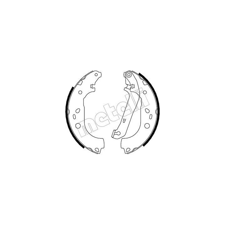 Stabdžių trinkelių komplektas METELLI 53-0142