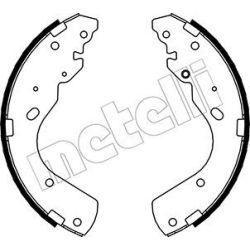 Stabdžių trinkelių komplektas METELLI 53-0143